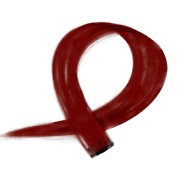 Rojo oscuro, 50 cm - Crazy Color Clip On